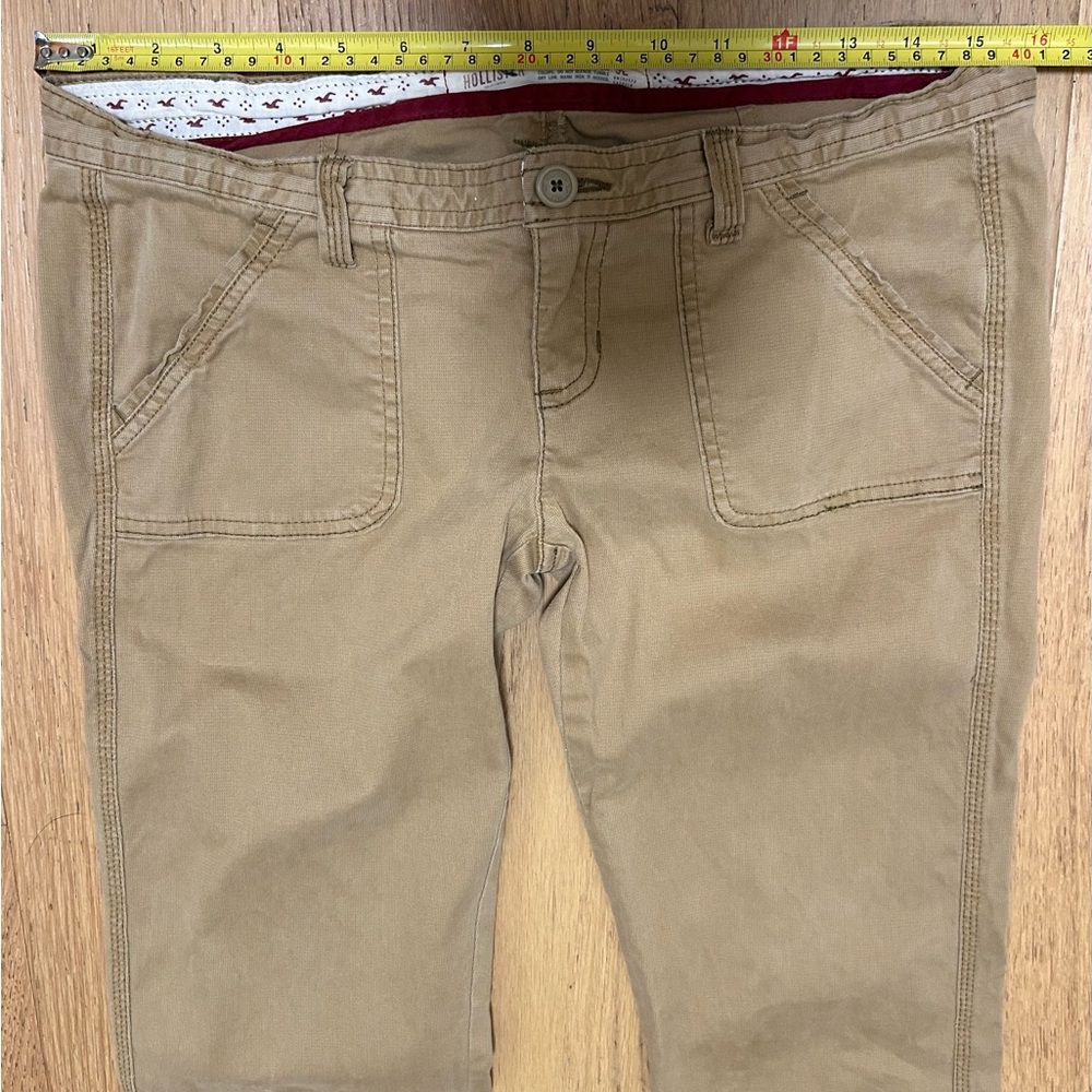 Y2K Hollister Low Rise Flare Khaki Utility Pants - Picture 10 of 14